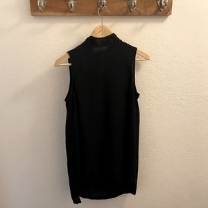 Black Sheer Tank Blouse